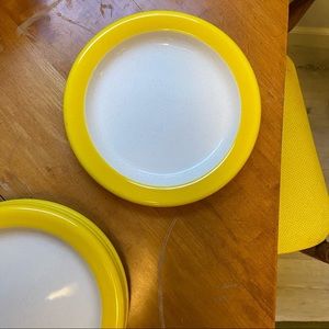 *sold on etsy* Set of 4 vintage yellow plates